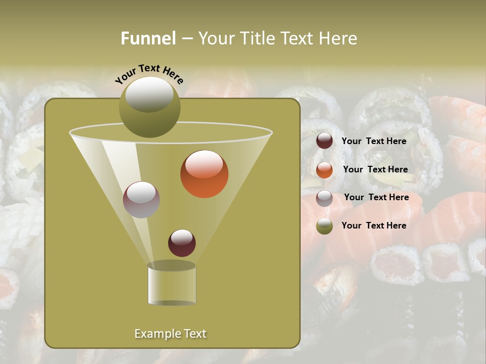 Roll Sushi Variety Sushi California PowerPoint Template