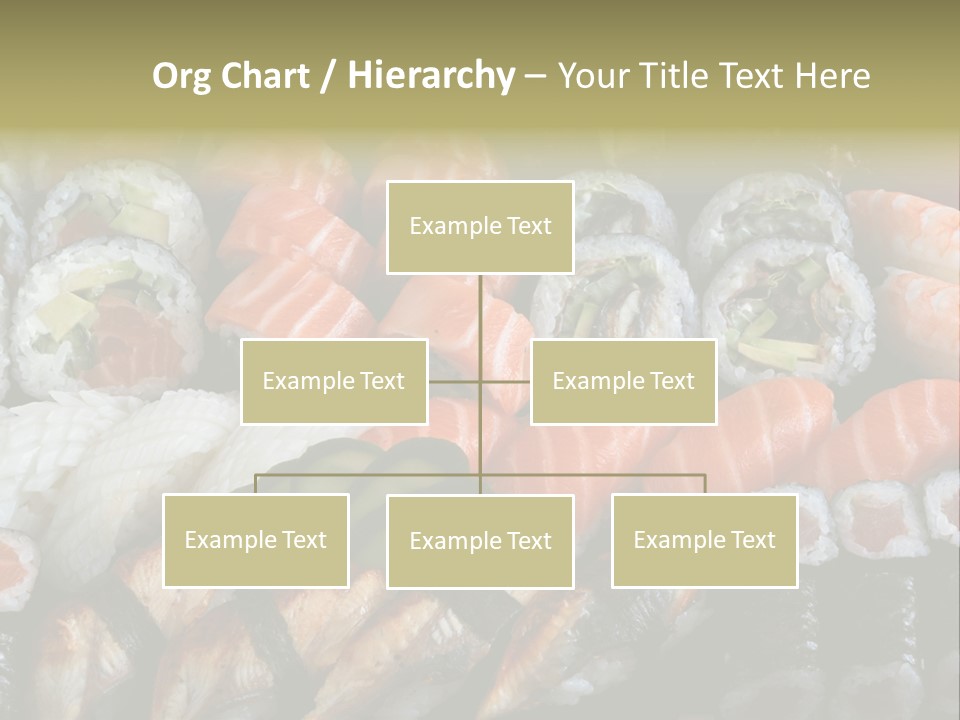 Roll Sushi Variety Sushi California PowerPoint Template