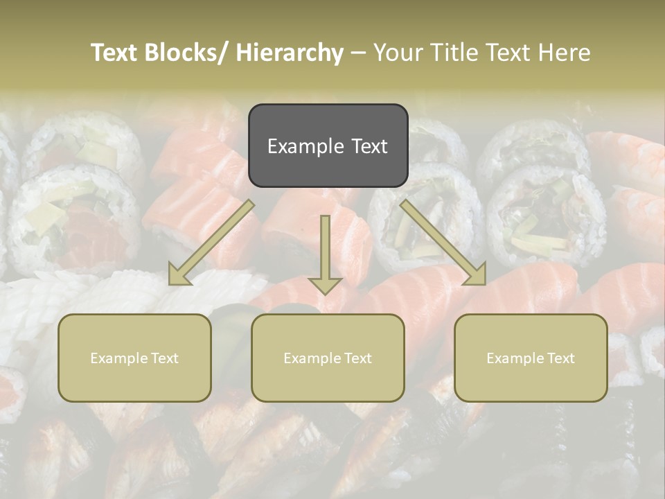 Roll Sushi Variety Sushi California PowerPoint Template