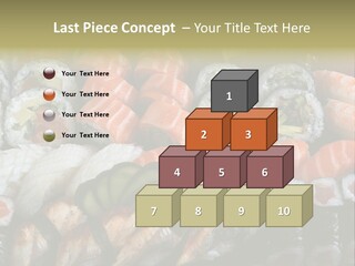 Roll Sushi Variety Sushi California PowerPoint Template