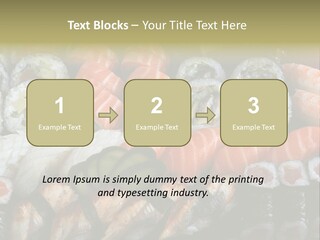 Roll Sushi Variety Sushi California PowerPoint Template