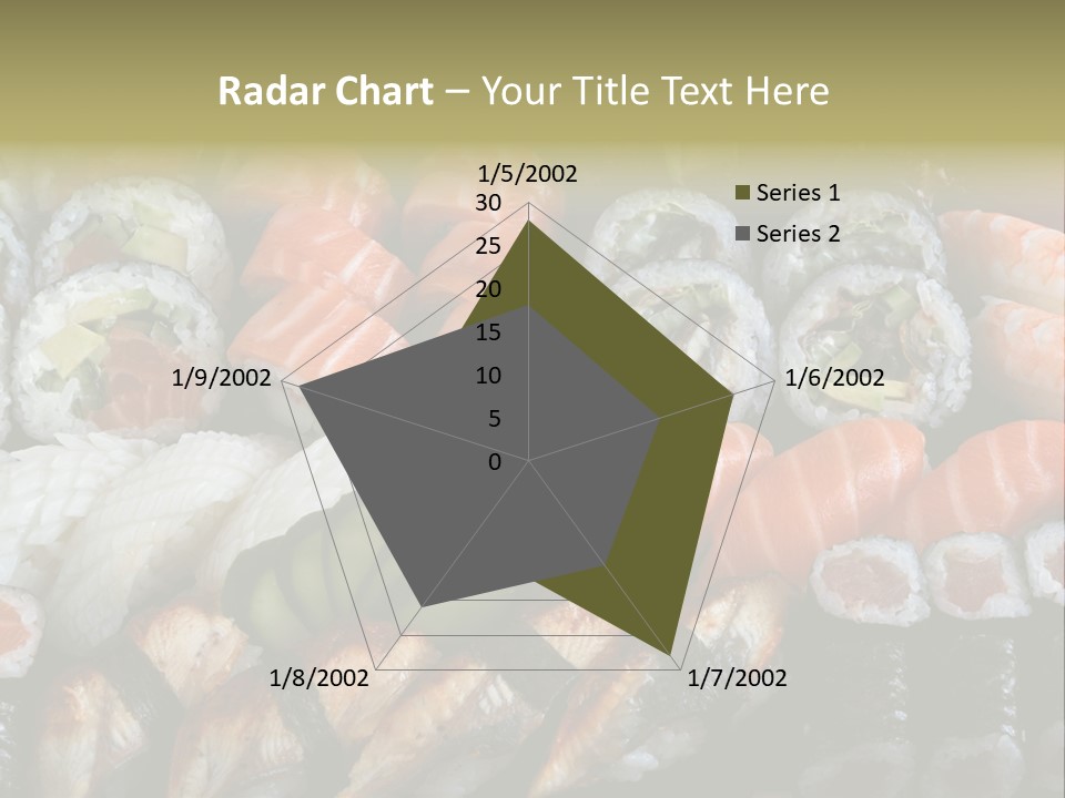Roll Sushi Variety Sushi California PowerPoint Template