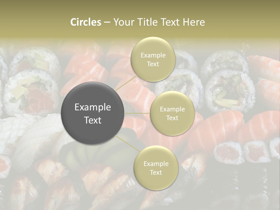 Roll Sushi Variety Sushi California PowerPoint Template