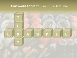 Roll Sushi Variety Sushi California PowerPoint Template