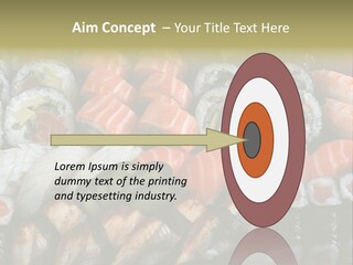 Roll Sushi Variety Sushi California PowerPoint Template