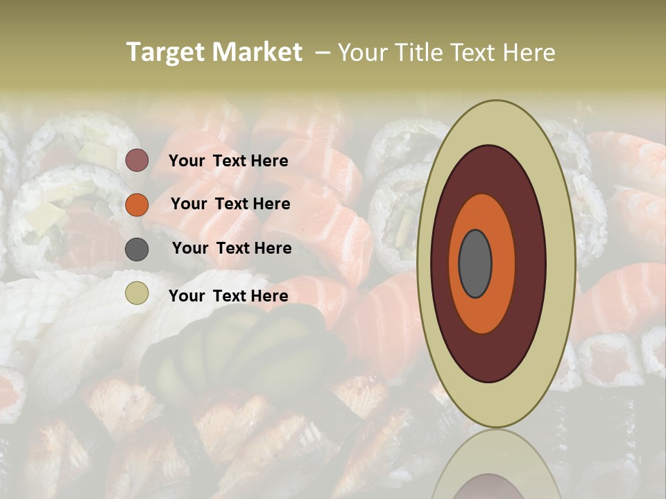 Roll Sushi Variety Sushi California PowerPoint Template