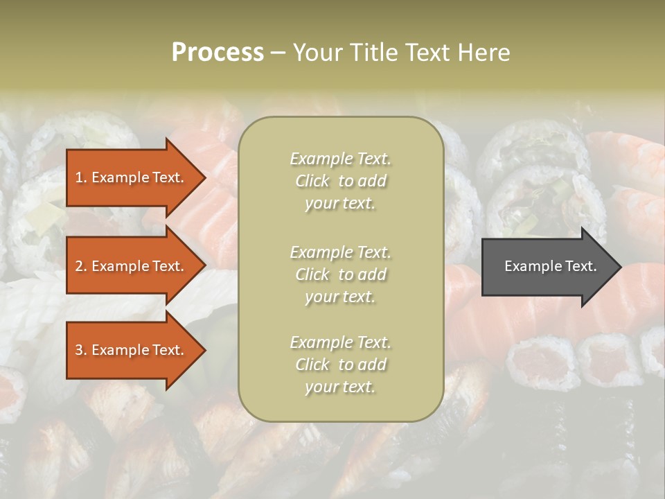Roll Sushi Variety Sushi California PowerPoint Template