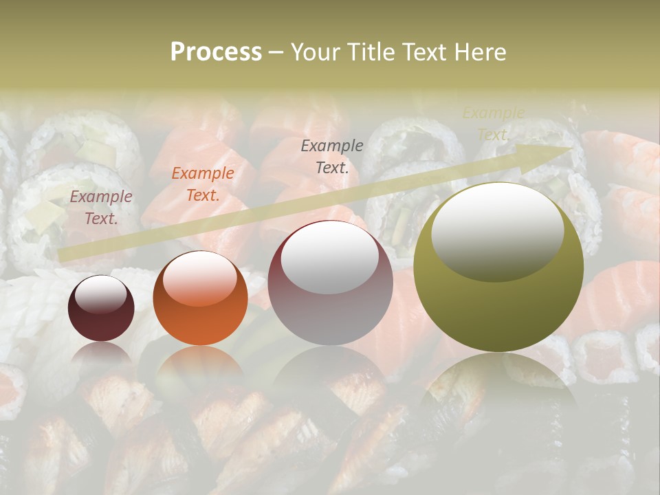 Roll Sushi Variety Sushi California PowerPoint Template