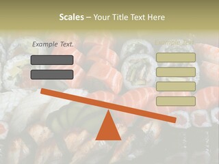 Roll Sushi Variety Sushi California PowerPoint Template