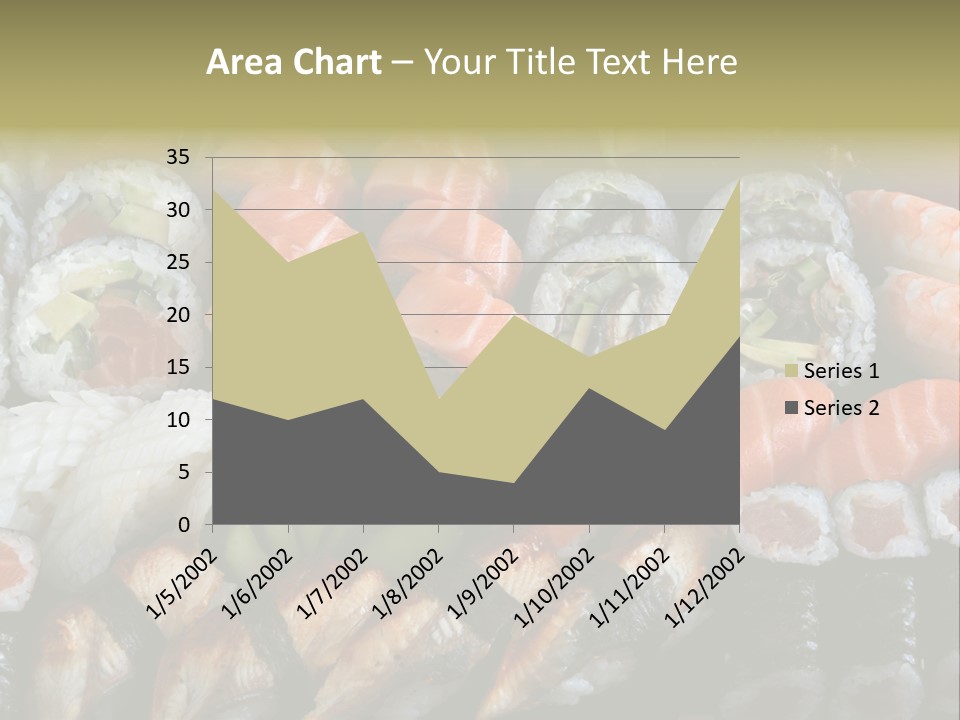 Roll Sushi Variety Sushi California PowerPoint Template