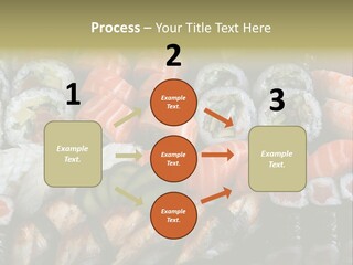 Roll Sushi Variety Sushi California PowerPoint Template