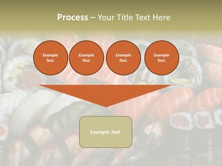 Roll Sushi Variety Sushi California PowerPoint Template