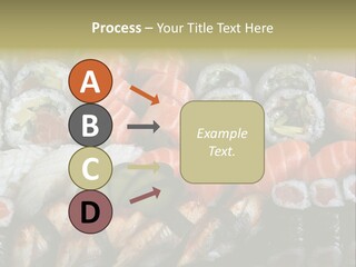 Roll Sushi Variety Sushi California PowerPoint Template