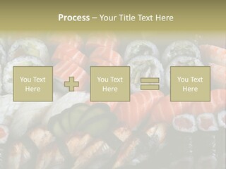 Roll Sushi Variety Sushi California PowerPoint Template