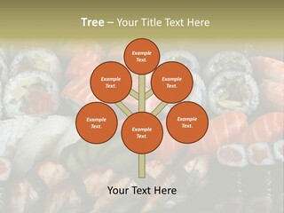 Roll Sushi Variety Sushi California PowerPoint Template