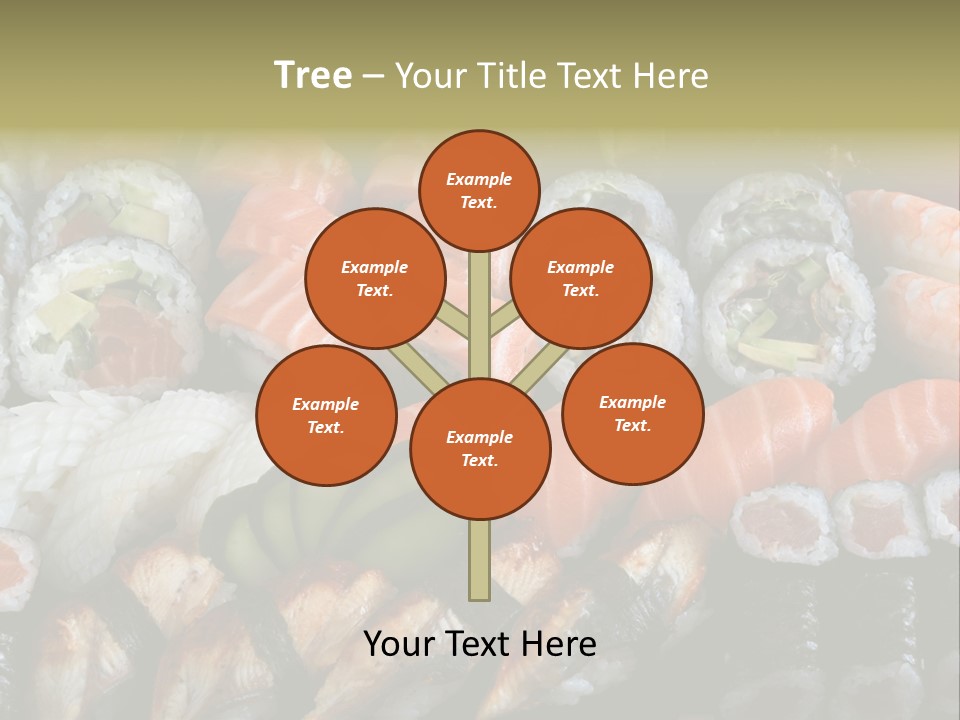 Roll Sushi Variety Sushi California PowerPoint Template