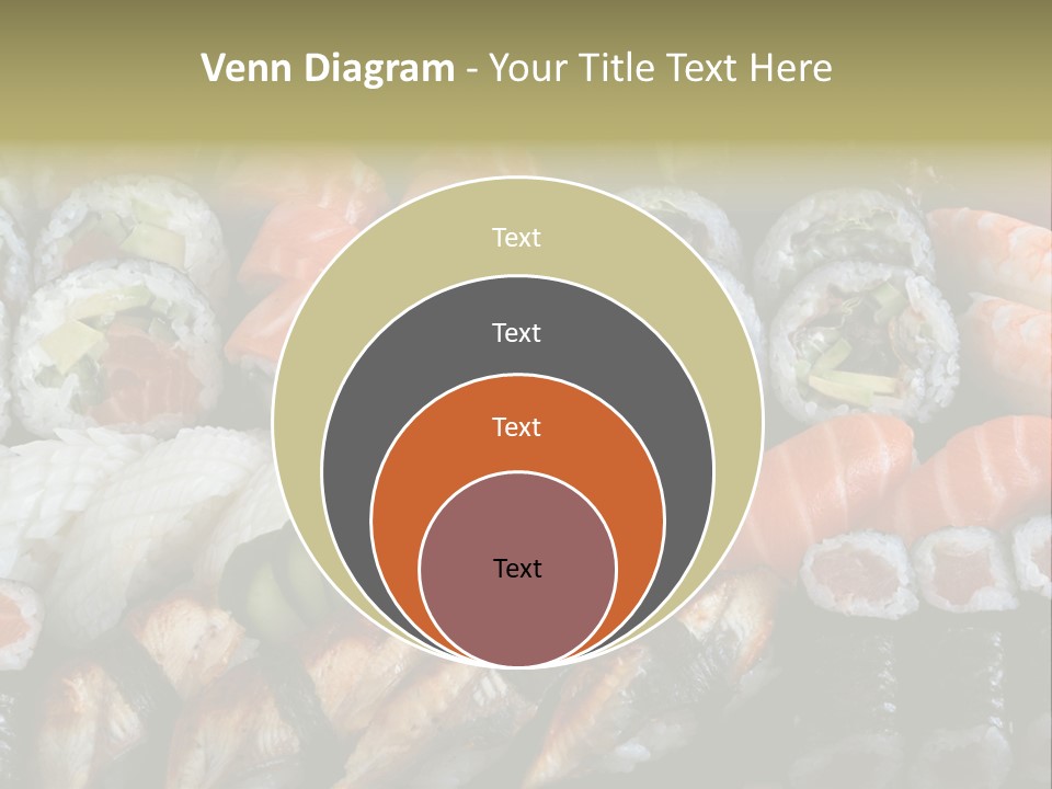 Roll Sushi Variety Sushi California PowerPoint Template