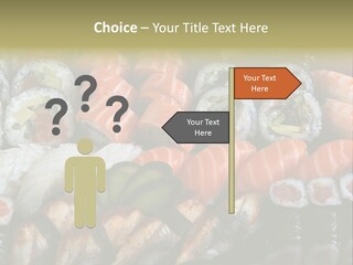 Roll Sushi Variety Sushi California PowerPoint Template