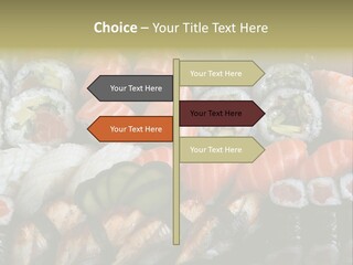 Roll Sushi Variety Sushi California PowerPoint Template