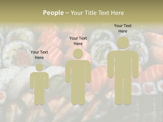 Roll Sushi Variety Sushi California PowerPoint Template
