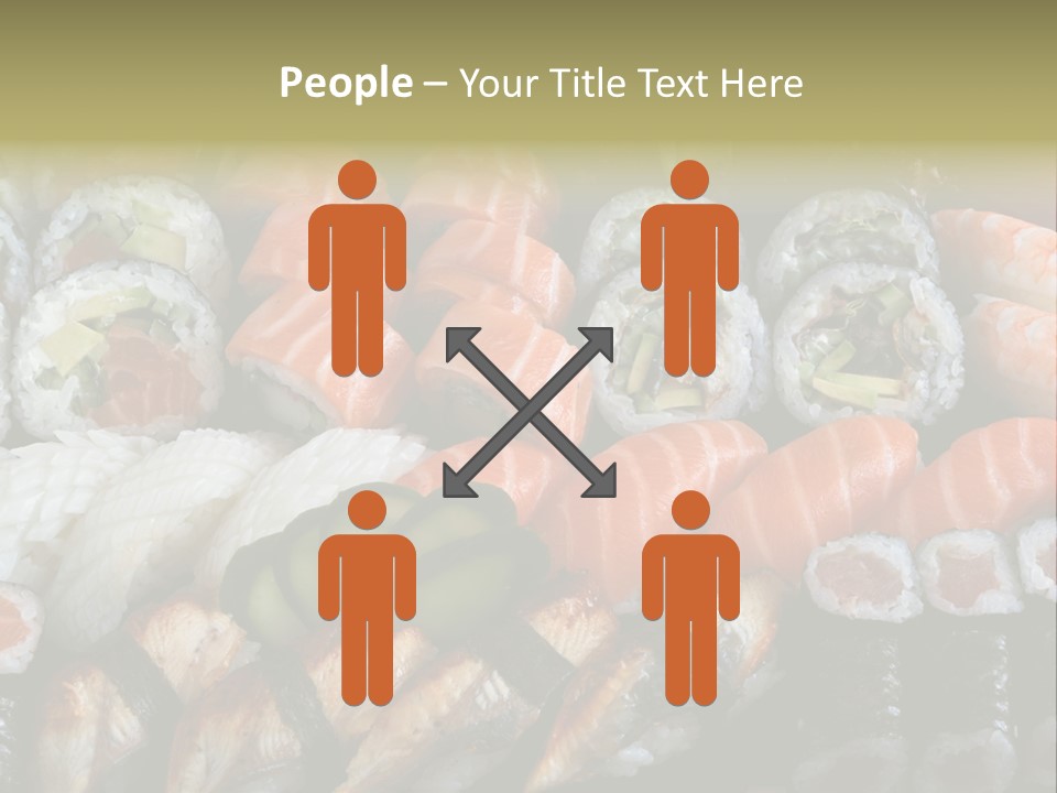 Roll Sushi Variety Sushi California PowerPoint Template