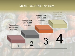 Roll Sushi Variety Sushi California PowerPoint Template