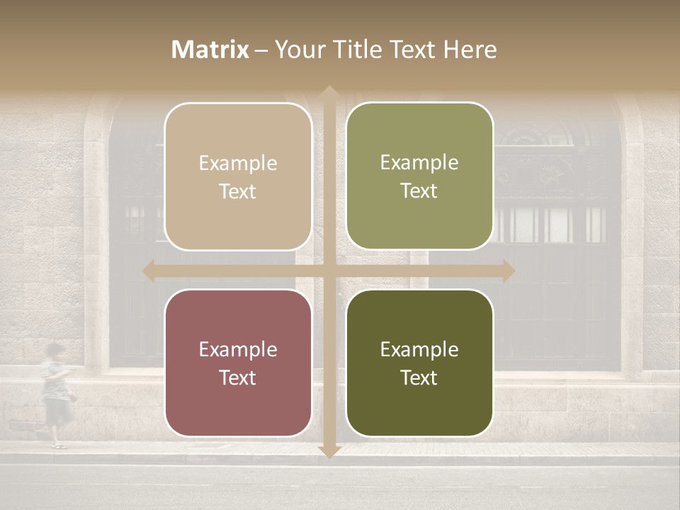 Windows Shanghai In Waitan PowerPoint Template