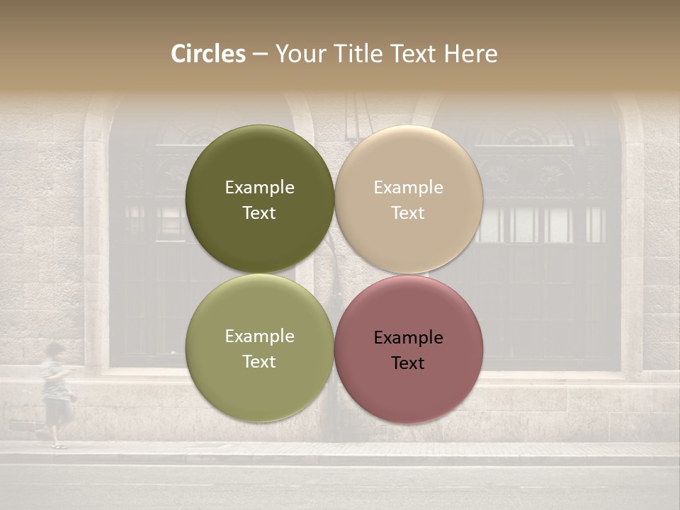 Windows Shanghai In Waitan PowerPoint Template