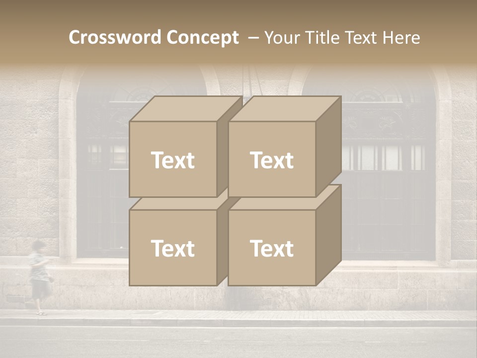 Windows Shanghai In Waitan PowerPoint Template