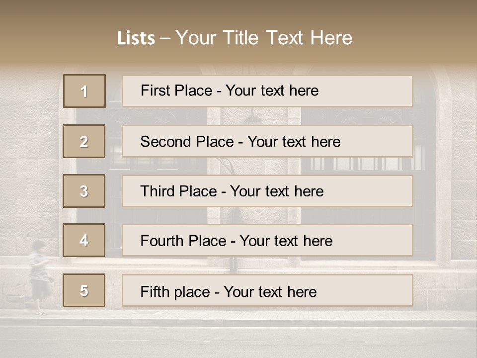 Windows Shanghai In Waitan PowerPoint Template