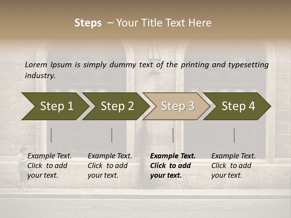 Windows Shanghai In Waitan PowerPoint Template