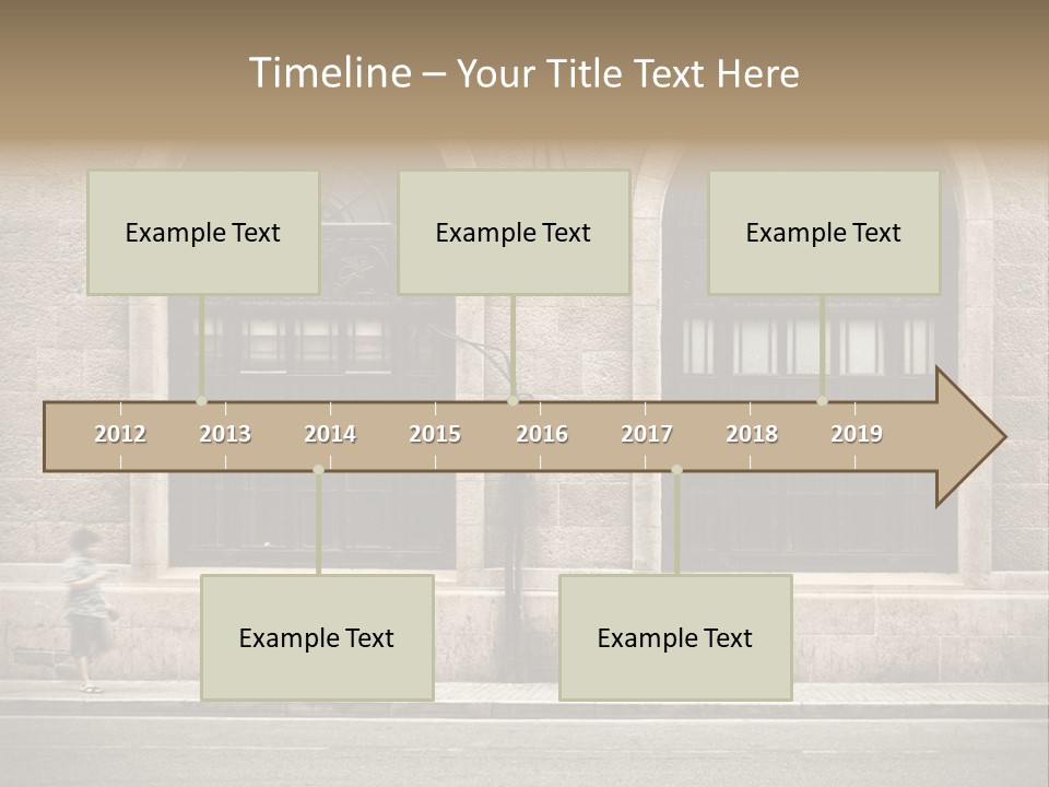 Windows Shanghai In Waitan PowerPoint Template