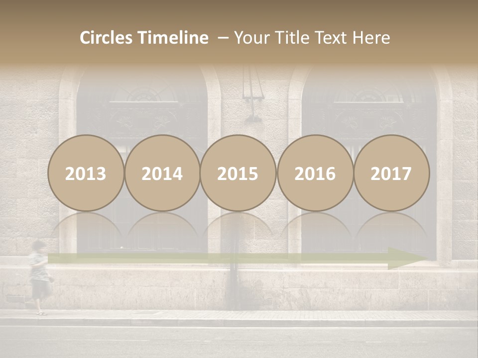 Windows Shanghai In Waitan PowerPoint Template