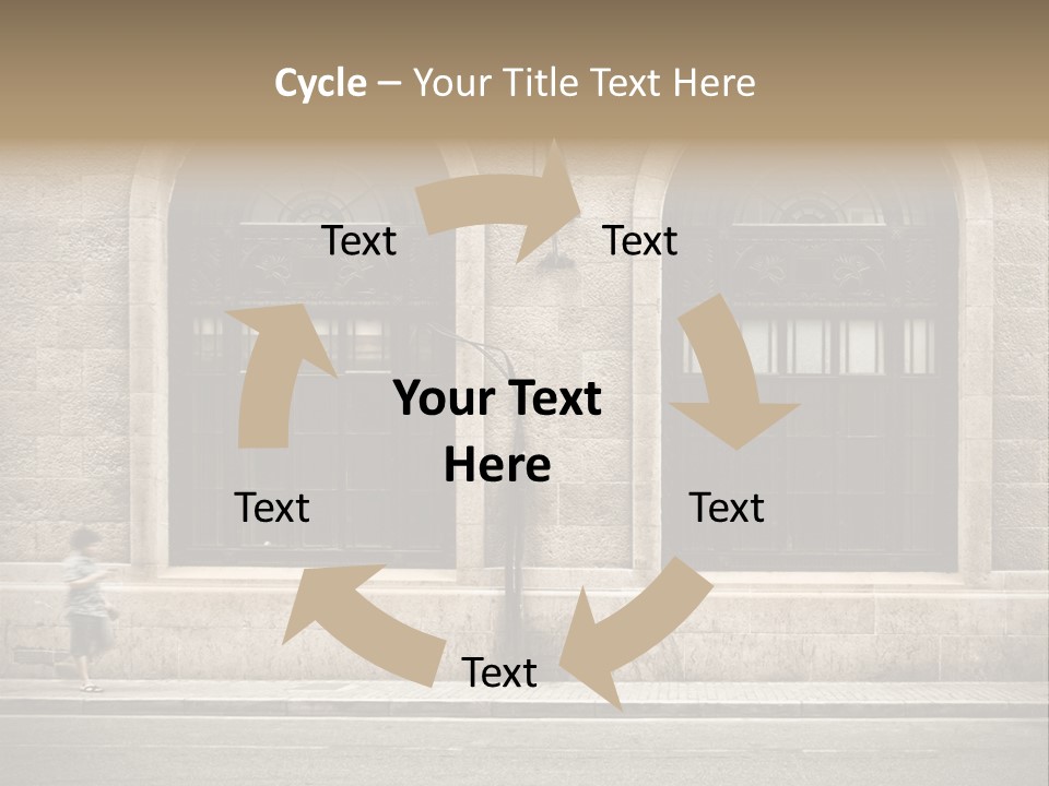 Windows Shanghai In Waitan PowerPoint Template