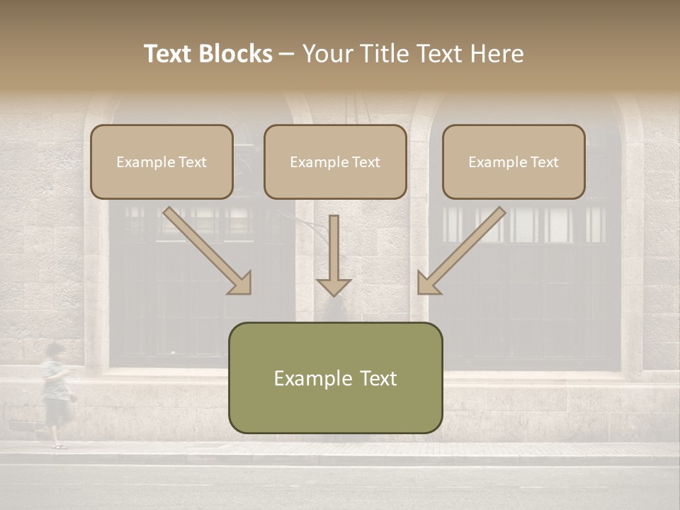 Windows Shanghai In Waitan PowerPoint Template