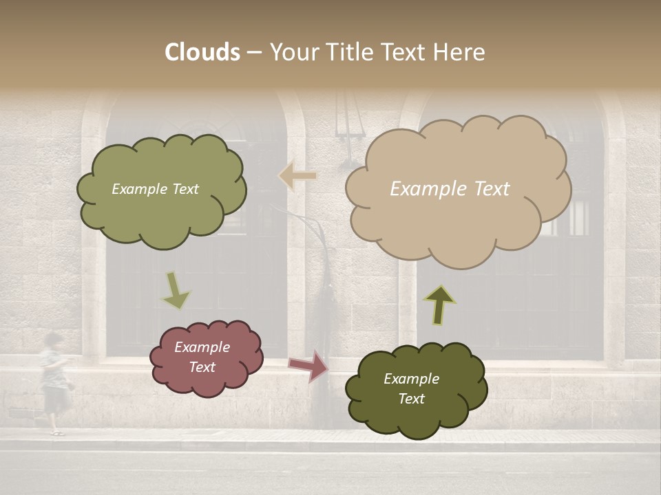 Windows Shanghai In Waitan PowerPoint Template