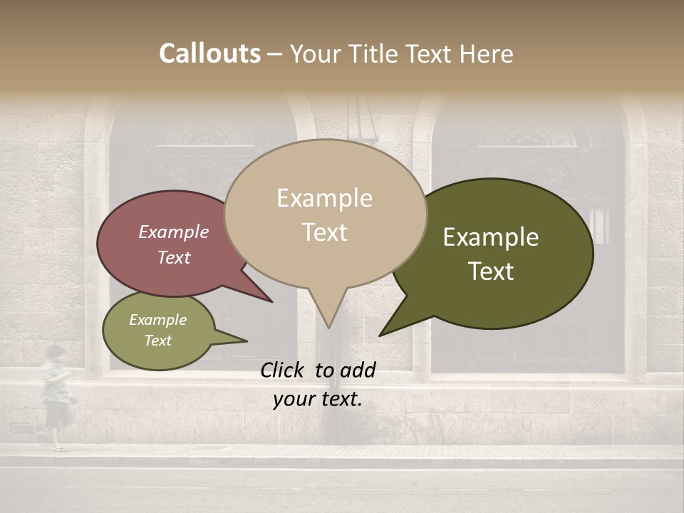 Windows Shanghai In Waitan PowerPoint Template