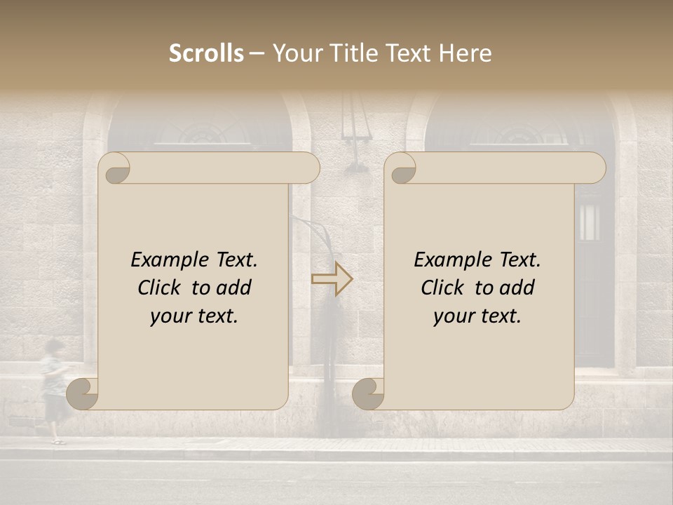 Windows Shanghai In Waitan PowerPoint Template