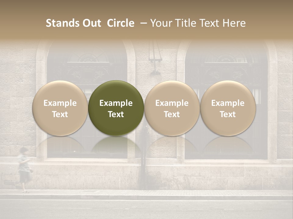 Windows Shanghai In Waitan PowerPoint Template
