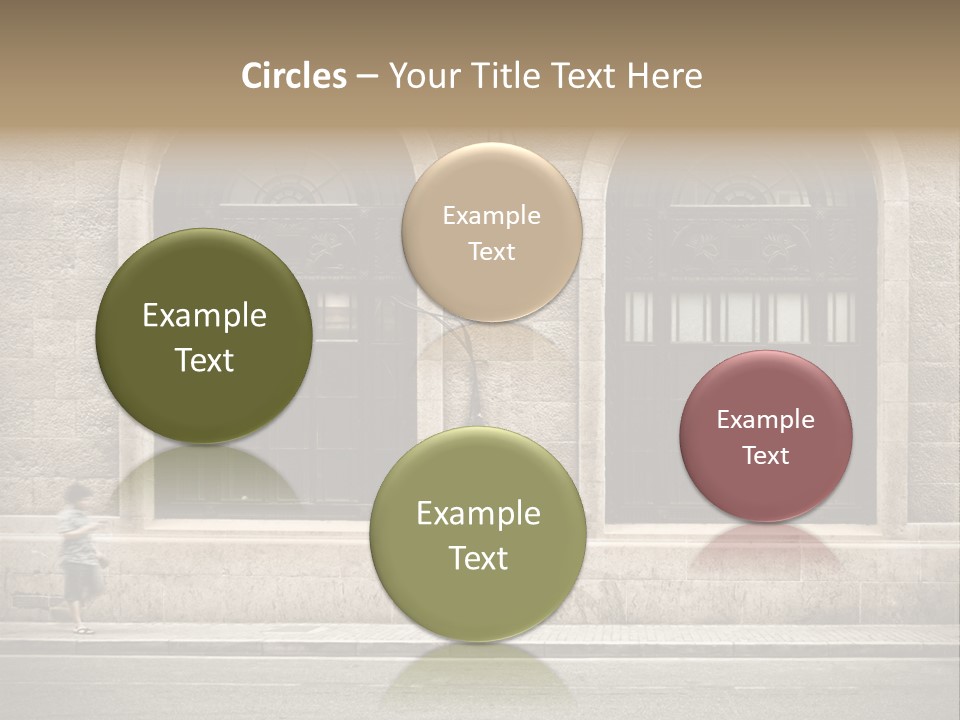 Windows Shanghai In Waitan PowerPoint Template