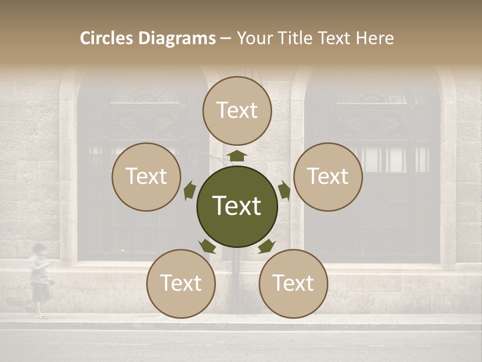 Windows Shanghai In Waitan PowerPoint Template
