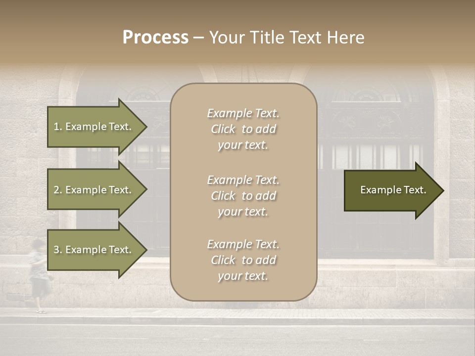 Windows Shanghai In Waitan PowerPoint Template