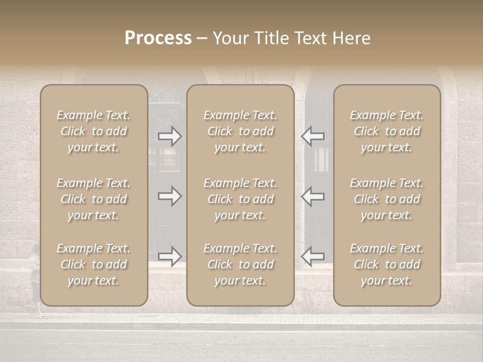 Windows Shanghai In Waitan PowerPoint Template