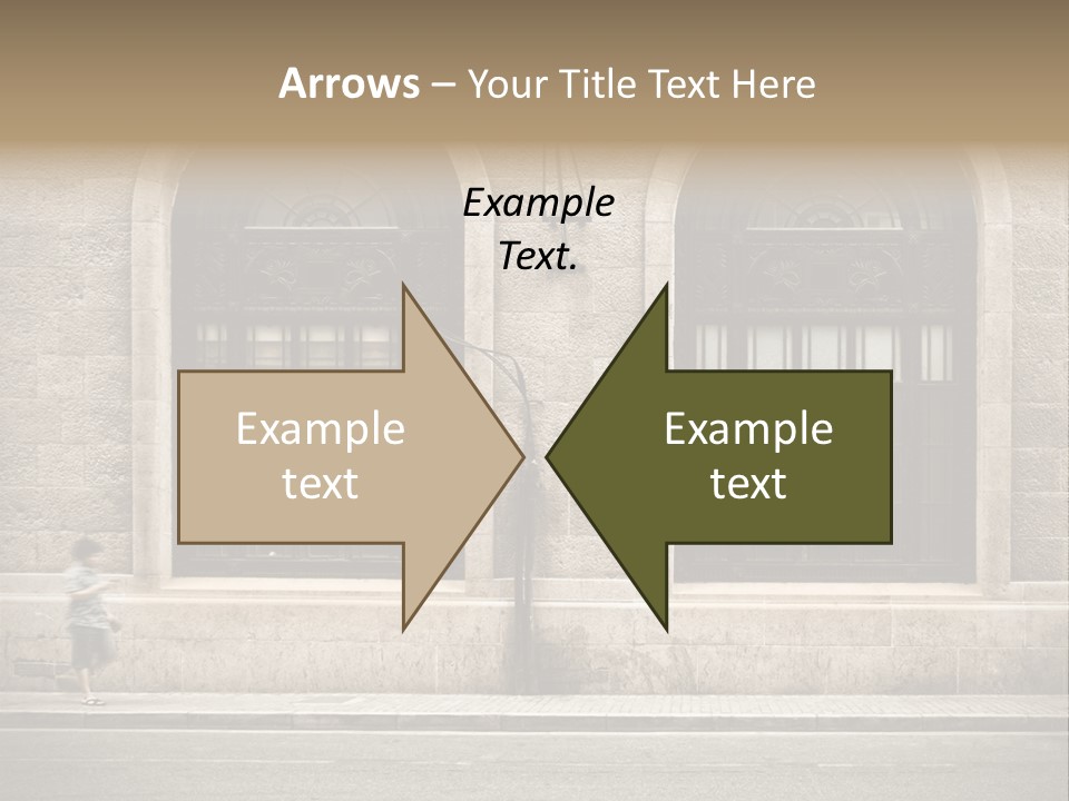 Windows Shanghai In Waitan PowerPoint Template
