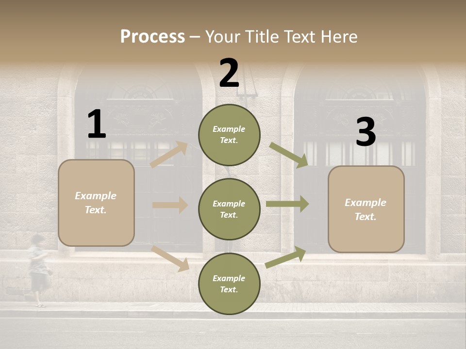 Windows Shanghai In Waitan PowerPoint Template