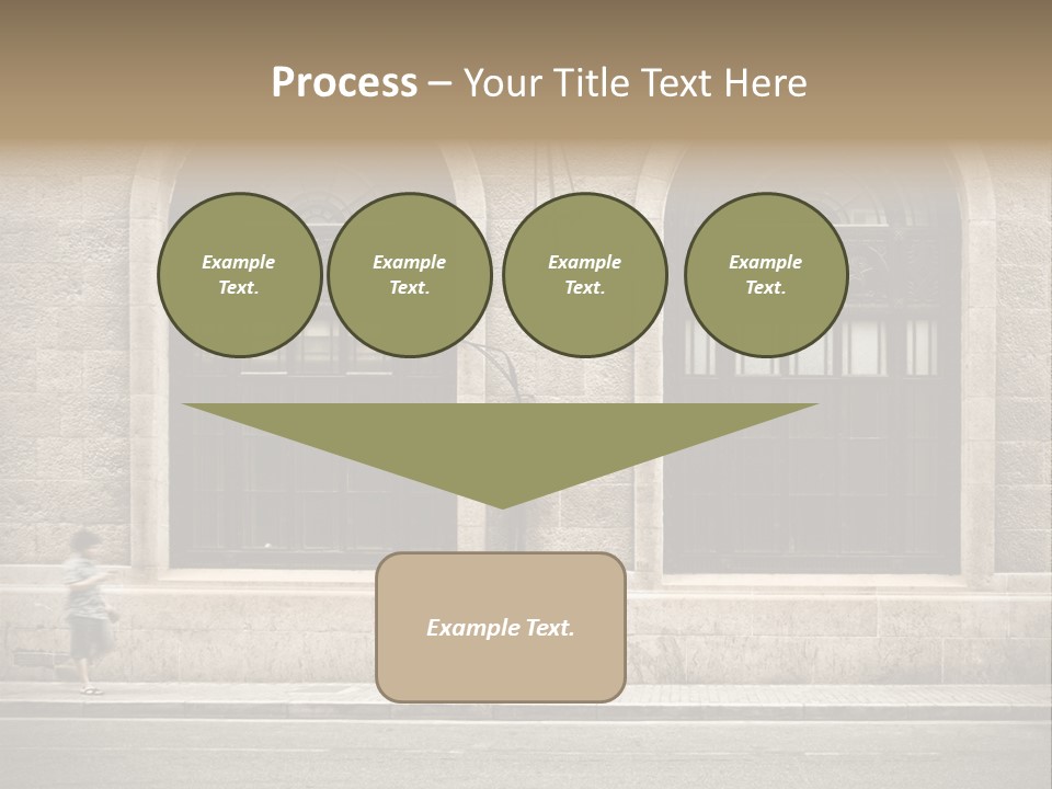 Windows Shanghai In Waitan PowerPoint Template