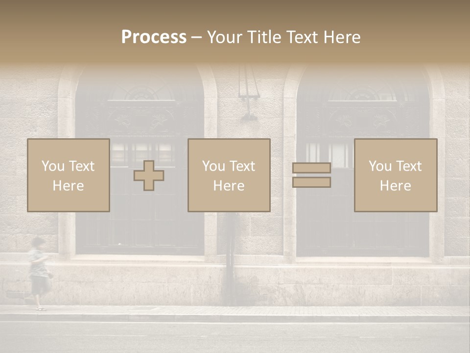 Windows Shanghai In Waitan PowerPoint Template