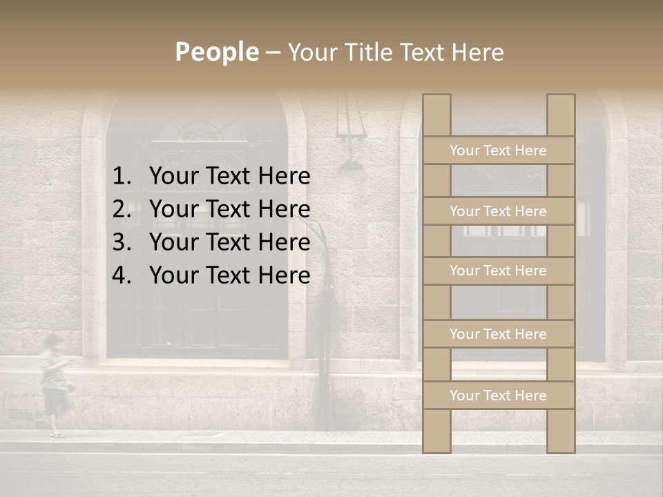 Windows Shanghai In Waitan PowerPoint Template