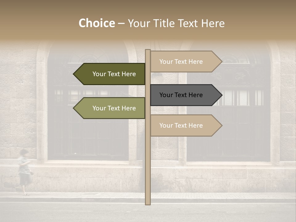 Windows Shanghai In Waitan PowerPoint Template