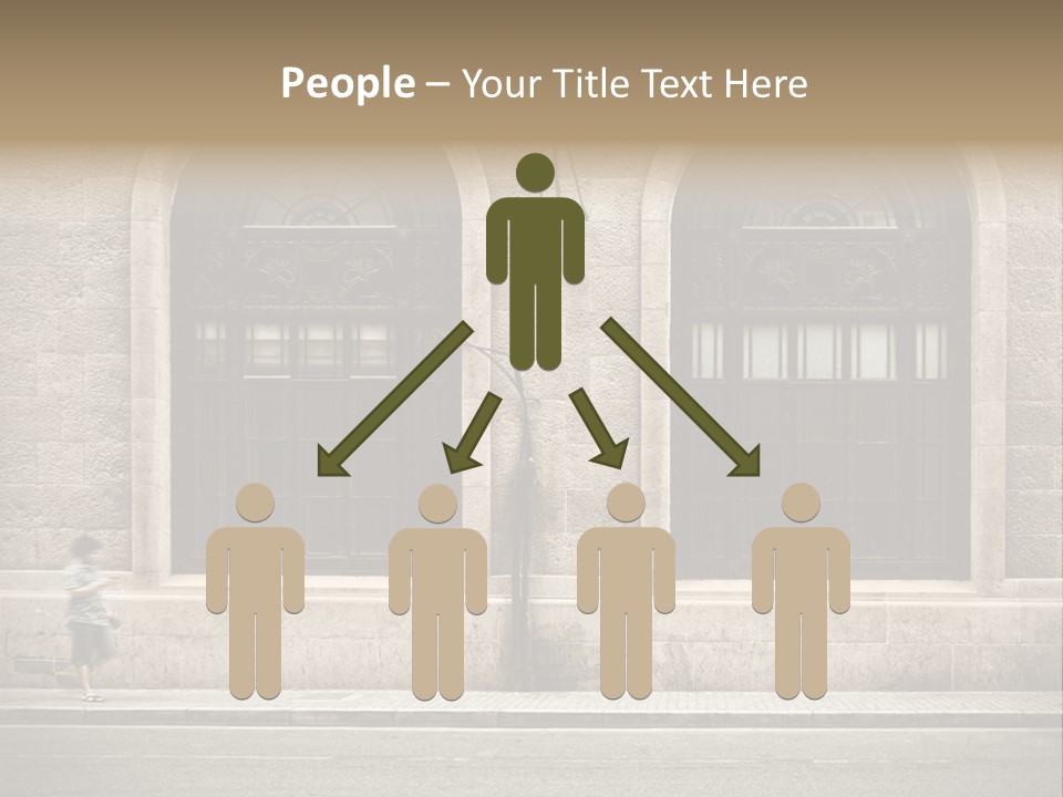 Windows Shanghai In Waitan PowerPoint Template